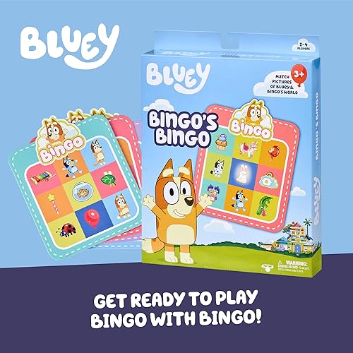 Miniatura 2 de Bluey - Juego de cartas de bingo de Bingo - Divertido juego de memoria donde hacer coincidir imágenes (13034)