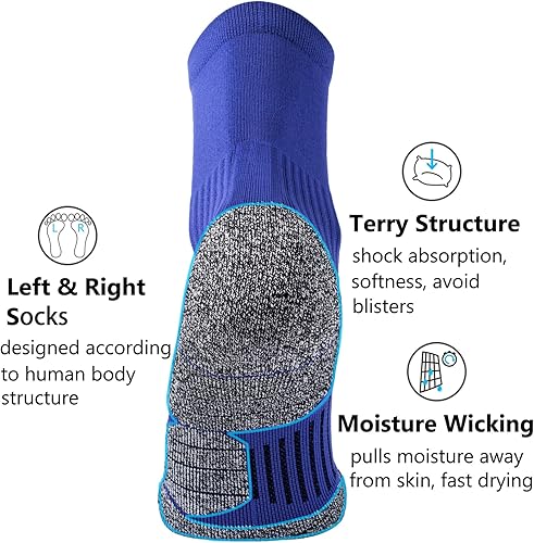 Miniatura 4 de CWVLC Calcetines deportivos de compresión acolchados para hombres y mujeres