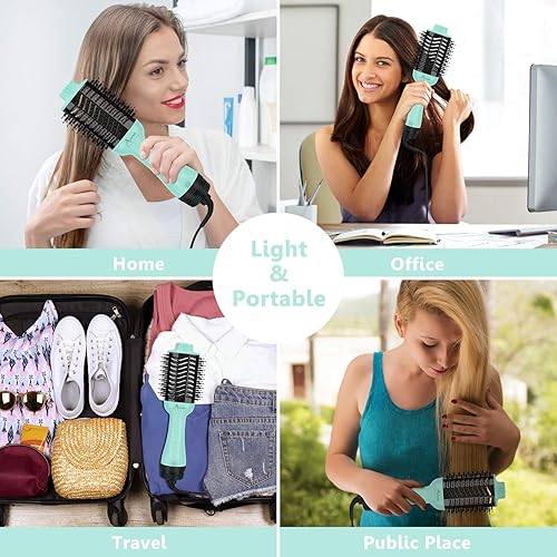 Miniatura 7 de Aima Beauty Cepillo secador de pelo voluminizador de un solo paso, cepillo de aire caliente mejorado 4 en 1 para menos encrespamiento, más brillo,