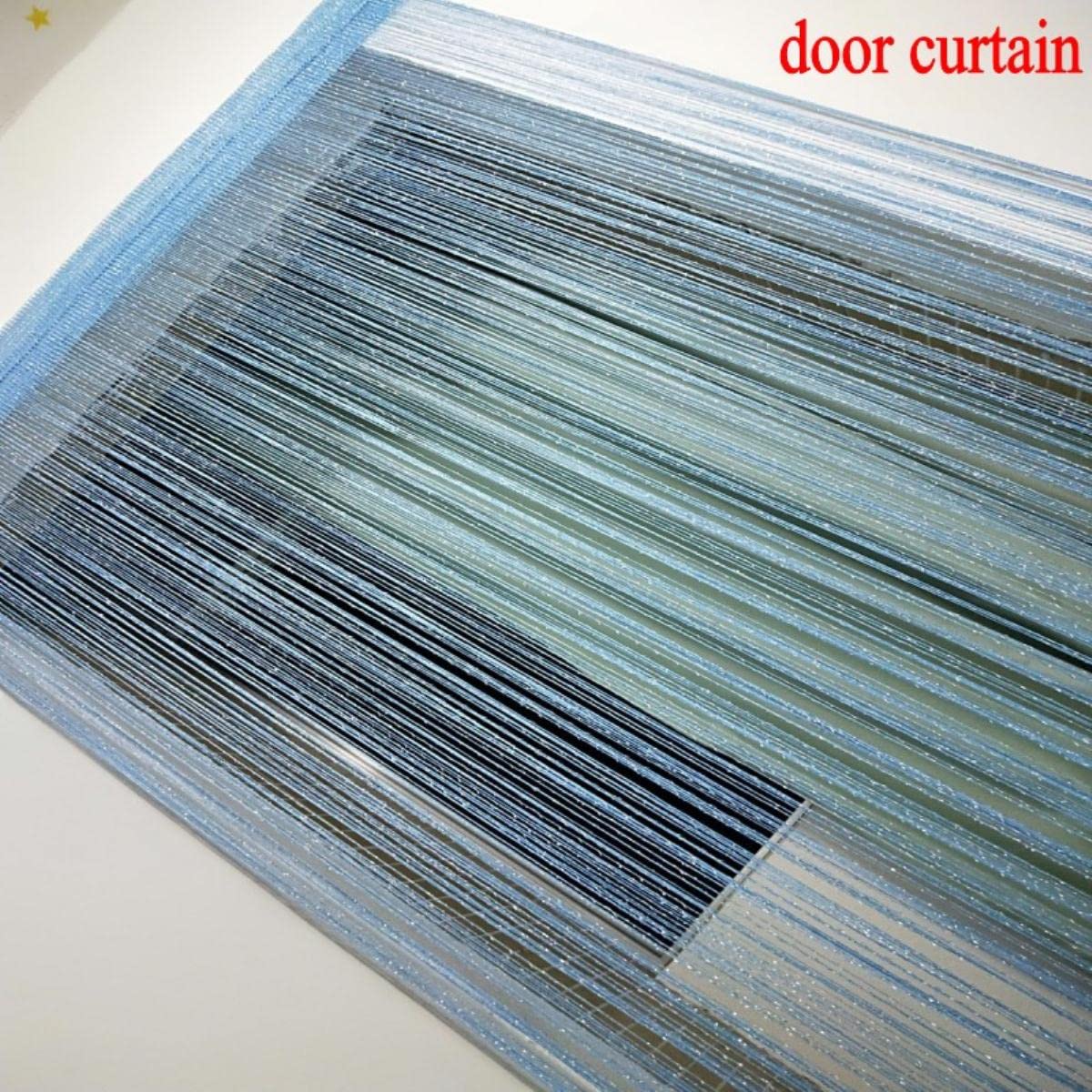 3x2.6m Chaîne Rideau Brillant Gland Ligne Rideaux Fenêtre Porte Diviseur Drapé Salon Décor Cantonnière-Rouge,250x260cm