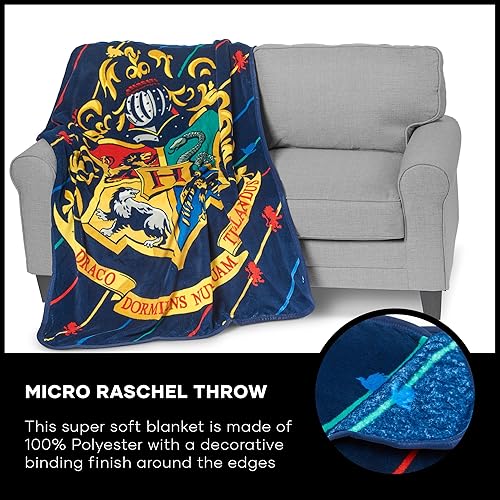 Miniatura 6 de Northwest Harry Potter Micro Raschel Throw Blanket, 46" x 60", House Pinstripes Multicolor