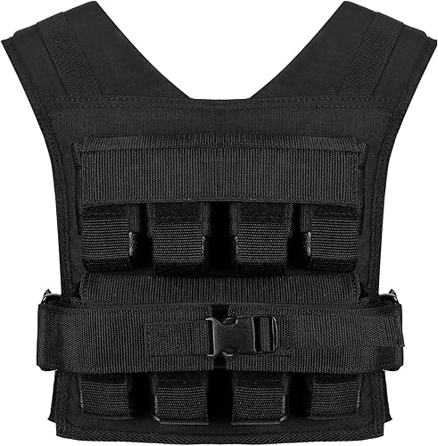 Miniatura 8 de Chaleco con peso ajustable de 35 libras para hombre, chaleco con peso de hierro para entrenamiento de fuerza, correr, ejercicio, construcción