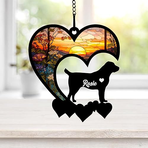 Vista 18 de NAZENTI Atrapasoles personalizado de pastor alemán, atrapasoles personalizado de pastor alemán para pérdida de mascotas, regalo de adorno