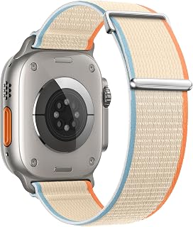 SUIMUMU Pulseira Compatível Apple Watch Bracelete 49mm 45mm 44mm 41mm 40mm Elástico Nylon Trail Esportes Bracelete, Adequado para Iwatch Band Ultra Series 8 7 6 5 4 SE (#6,40mm/41mm)