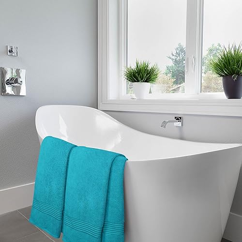 Miniatura 6 de Utopia Towels - Juego de toallas de baño 100 % algodón hilado en anillo, 600 GSM, secado rápido, muy absorbentes y suaves al tacto, perfectas para