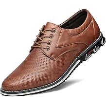 Mens Casual Dress Shoes Comfort, Fashion Dress Sneakers Men, Superior Soft Leather Mens Oxford Business Casual Shoe