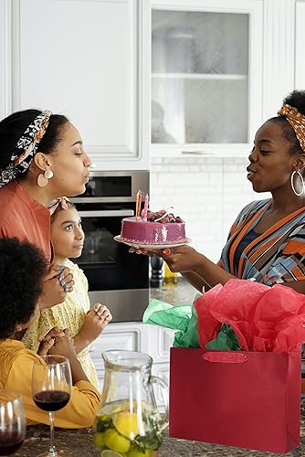 Miniatura 5 de jabberwpacking Bolsa de regalo grande de 13 pulgadas con papel de seda (bolsa de papel de seda) para el día de la madre, cumpleaños de mujeres, boda