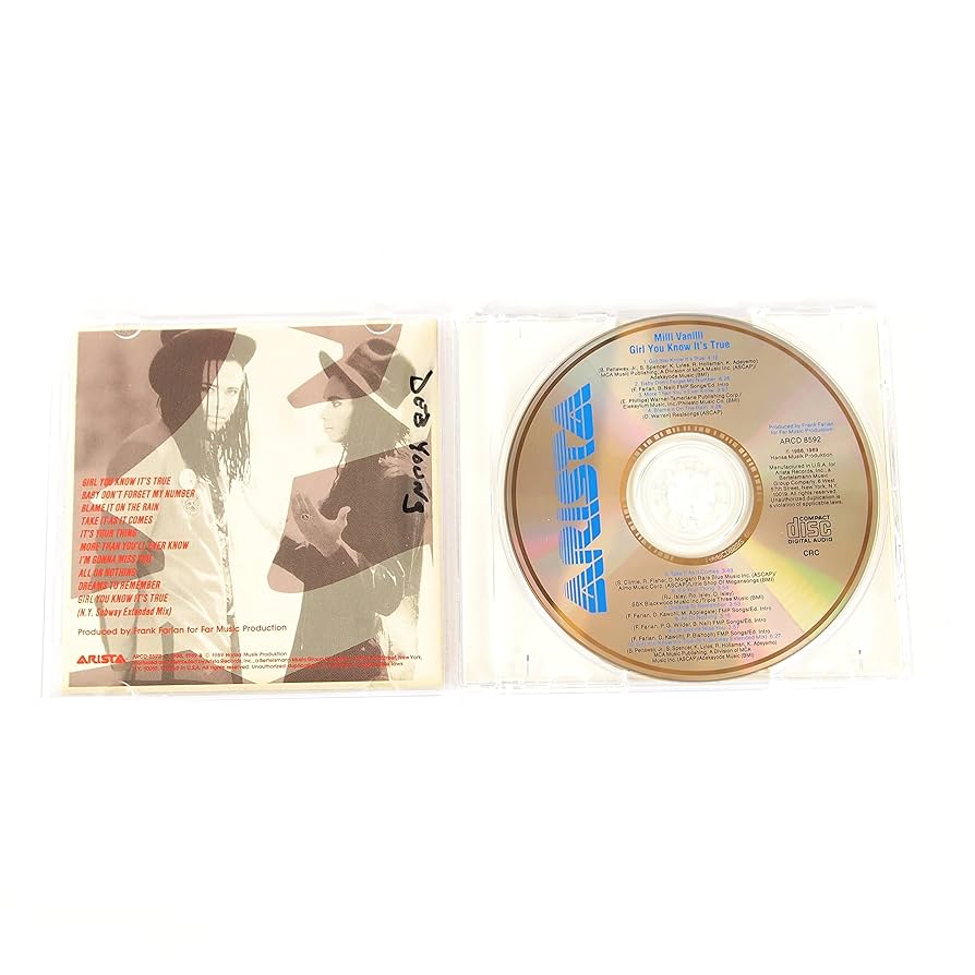 ミリ・ヴァニリ　Girl You Know It's True　リミックス集CD Milli Vanilli - The Best Of Milli Vanilli: Girl You Know
