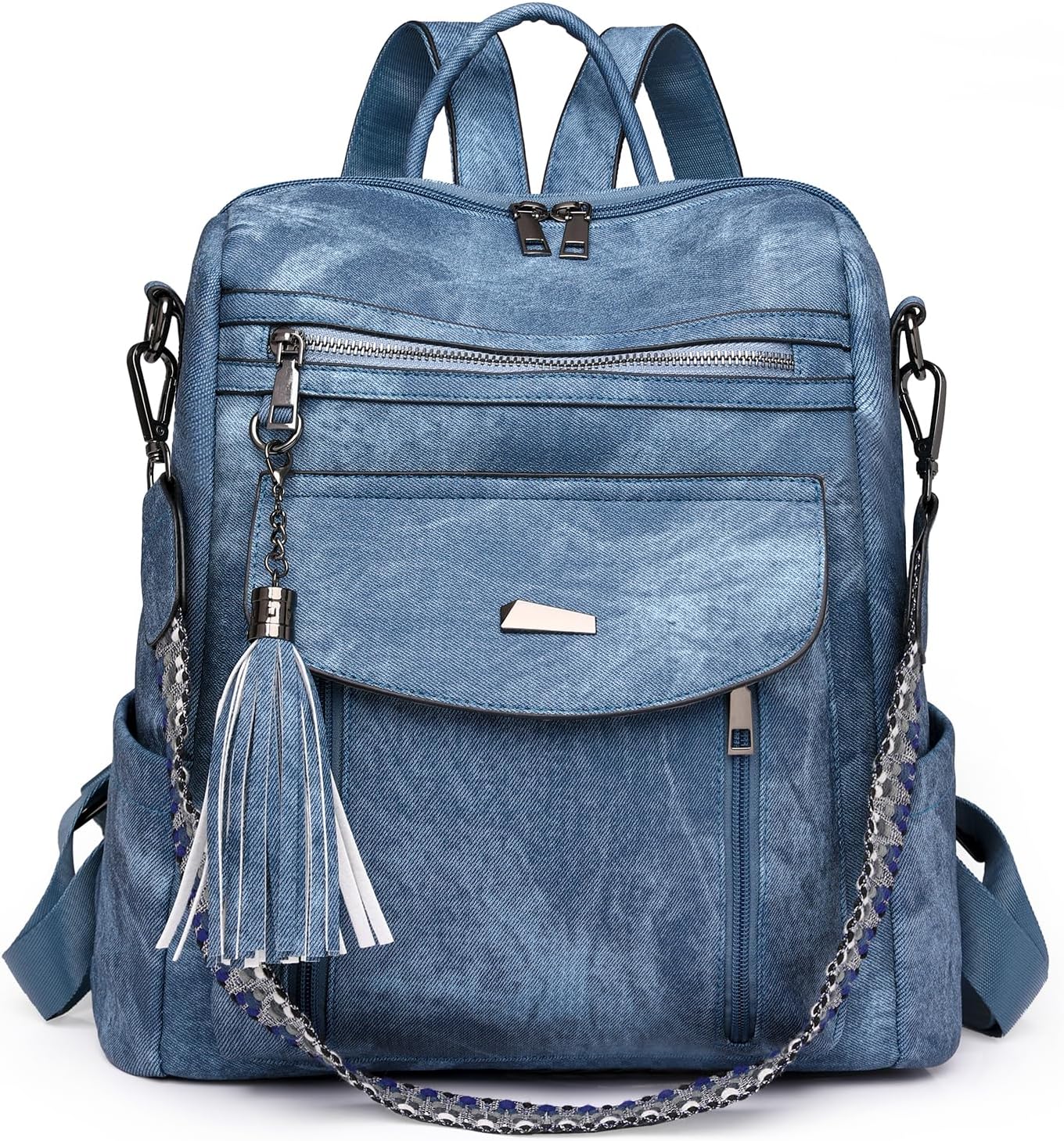 ROOSALANCE Backpack Purse for Women Pu Leather Backpack Fashion Ladies Shoulder Bag Handbags for Travel Daily Use