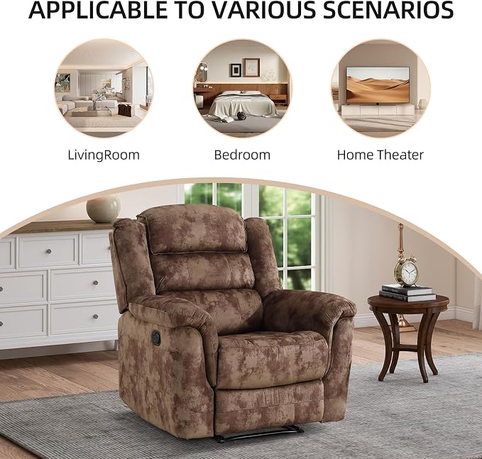 Sillón Plegable Tela Suave Marrón miniatura 6