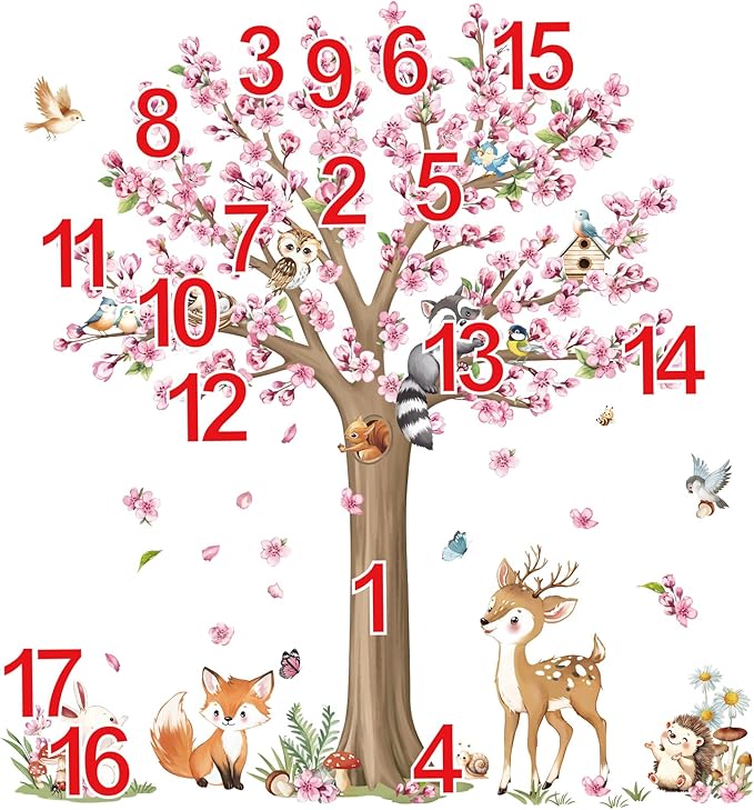 Vinilos Decorativos Animales con Árbol Flores Cherry Blossom miniatura 5