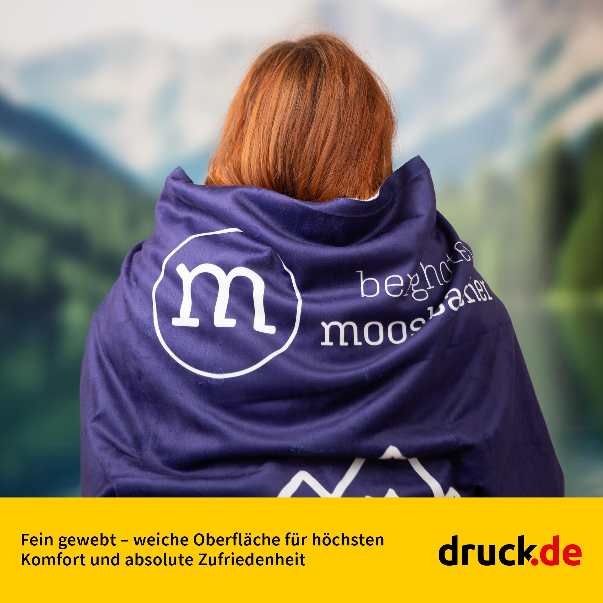 Kuscheldecke Fotodecke personalisiert 127x152cm - Sherpa - Foto und Text | Kuscheldecke personalisierbar, 127x152cm, Sherpa, mit Foto und Text