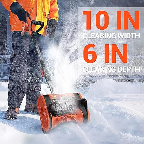 Miniatura 2 de VOLTASK Cordless Snow Shovel - 20V  10-Inch  4-Ah Cordless Snow Blower, Battery Snow Blower with Adjustable Front Handle (4-Ah Battery & Quick