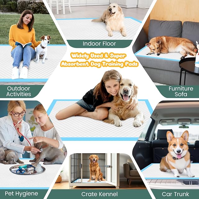 Foto 6 de 8 de Almohadillas de entrenamiento extra grandes para perros de 28 x 34 pulgadas, 30 unidades