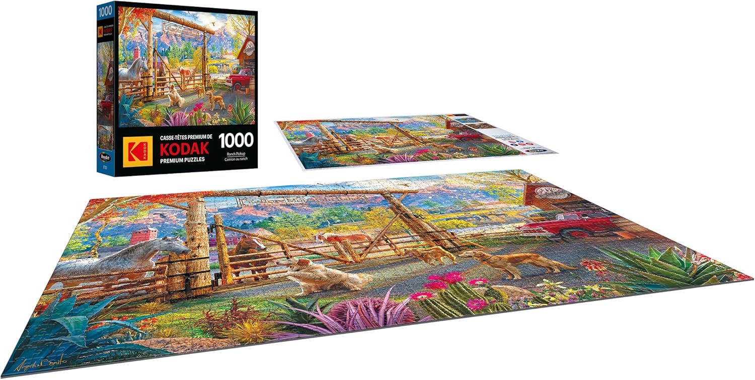 Roseart - Kodak Premium - Ranch Pickup - 1000 Piece Jigsaw Puzzle for Adults
