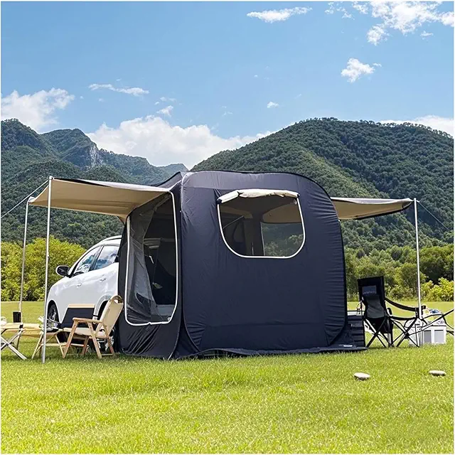 ZHNANDAMAI SUV Tailgate Tent - Auto Tent for 3-4 People, Pop Up, Waterproof