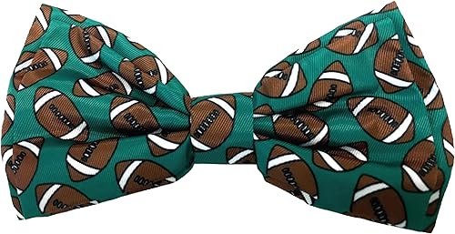 Huxley & Kent Accesorio para collar de pajarita para mascotas  Pajaritas divertidas, cómodas y duraderas para perros y gatos  Tamaño grande de fútbol