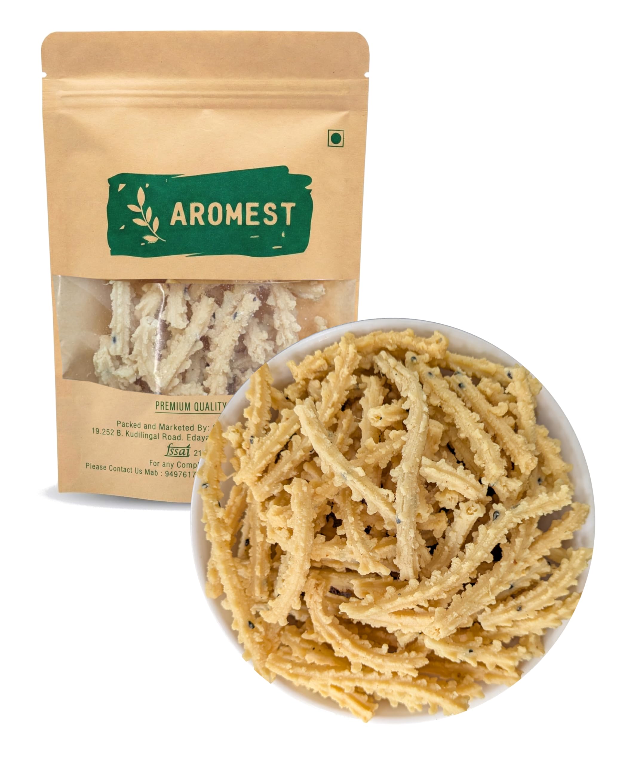 AROMEST Kerala Rice Murukku 400g Crunchy & Traditional Ari Murukku Snacks Homemade Style Traditional Rice Savoury Snack-image-34