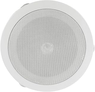 Ruilogod Metal Casing Wall Ceiling Mountable PA System Audio Speaker 6.3"