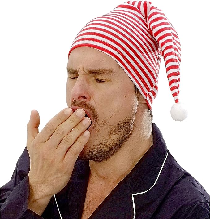 Widmann 9340R - Berretto da notte con pompon, accessorio per travestimento  da sonnambulo durante feste a tema o carnevale, bianco e rosso : Amazon.it:  Giochi e giocattoli