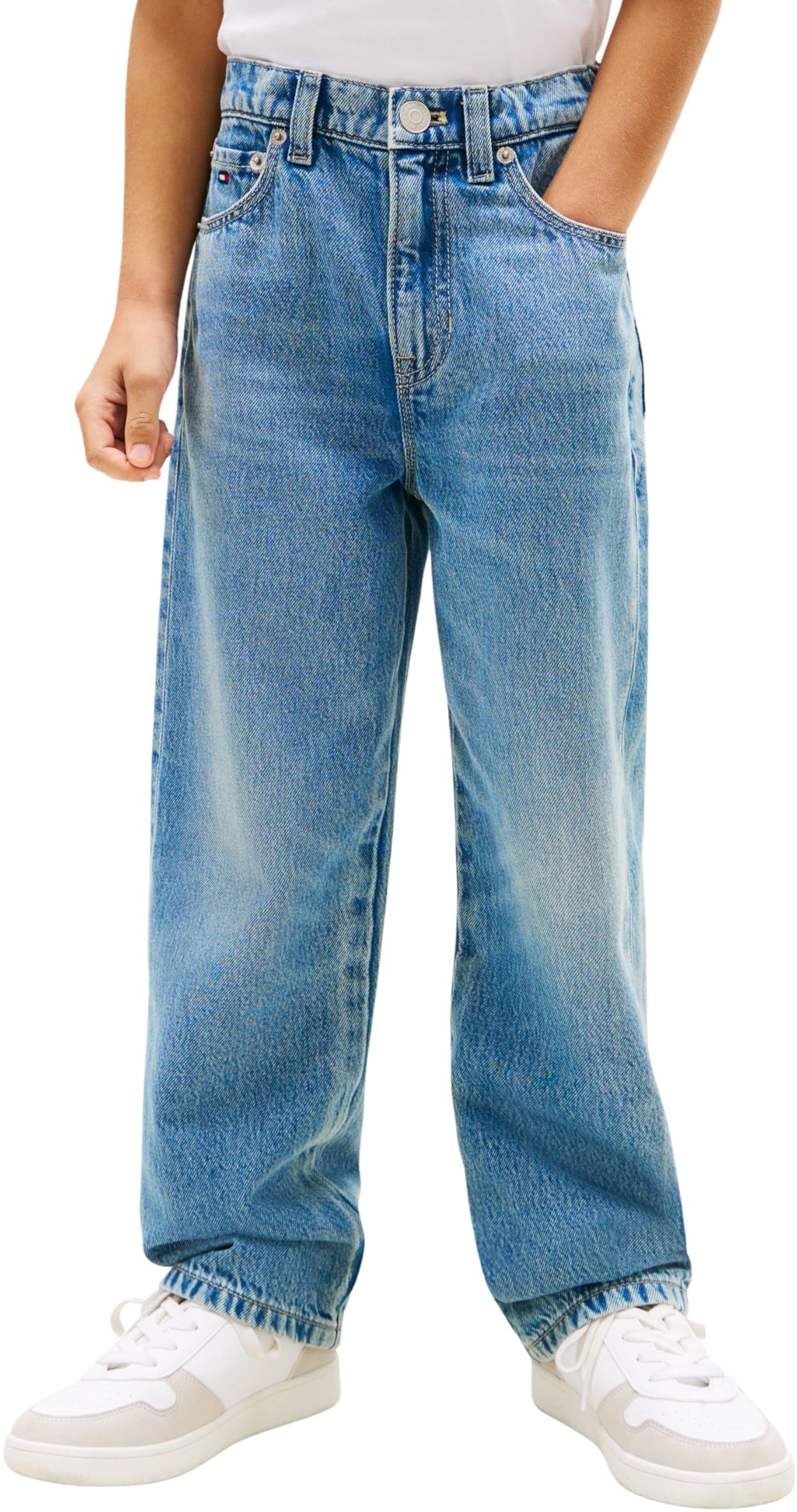 Tommy Hilfiger Jungen Jeans Relaxed Mid Blue Jeans Kb0kb10401