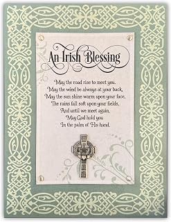 An Irish Blessing Wall Plaque, Irish Home Decor Gift for Men and Women, 12 Inches Tall, by Abbey + CA Gift