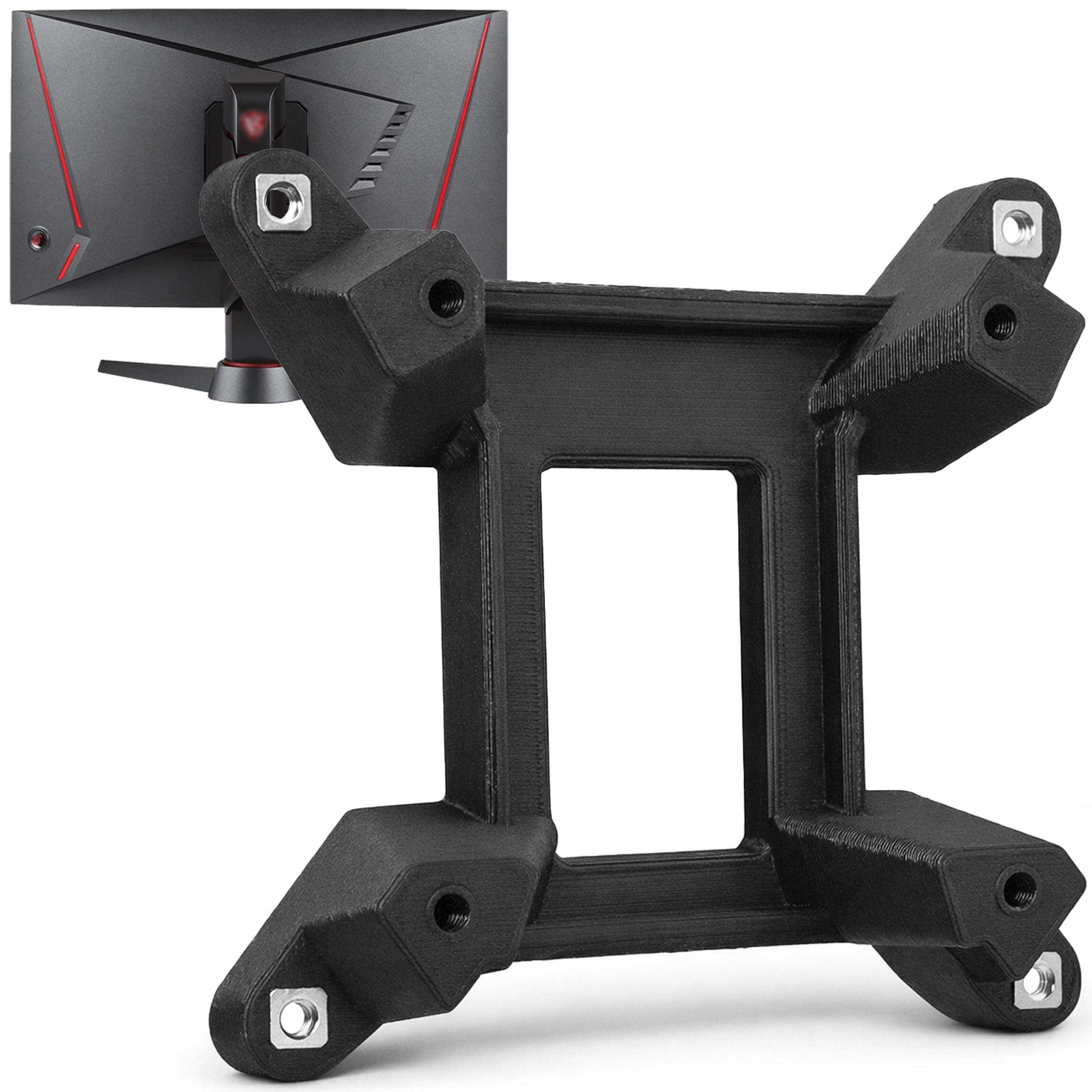 3IDEE Adapter VESA do monitora MSI Optix (MAG240VC, MAG24C, MAG270CR, MAG270VC, MAG271VCR, MAG27C, MAG27CQ) - uchwyt MSI VESA 100 x 100 mm - łatwe zawieszenie monitora