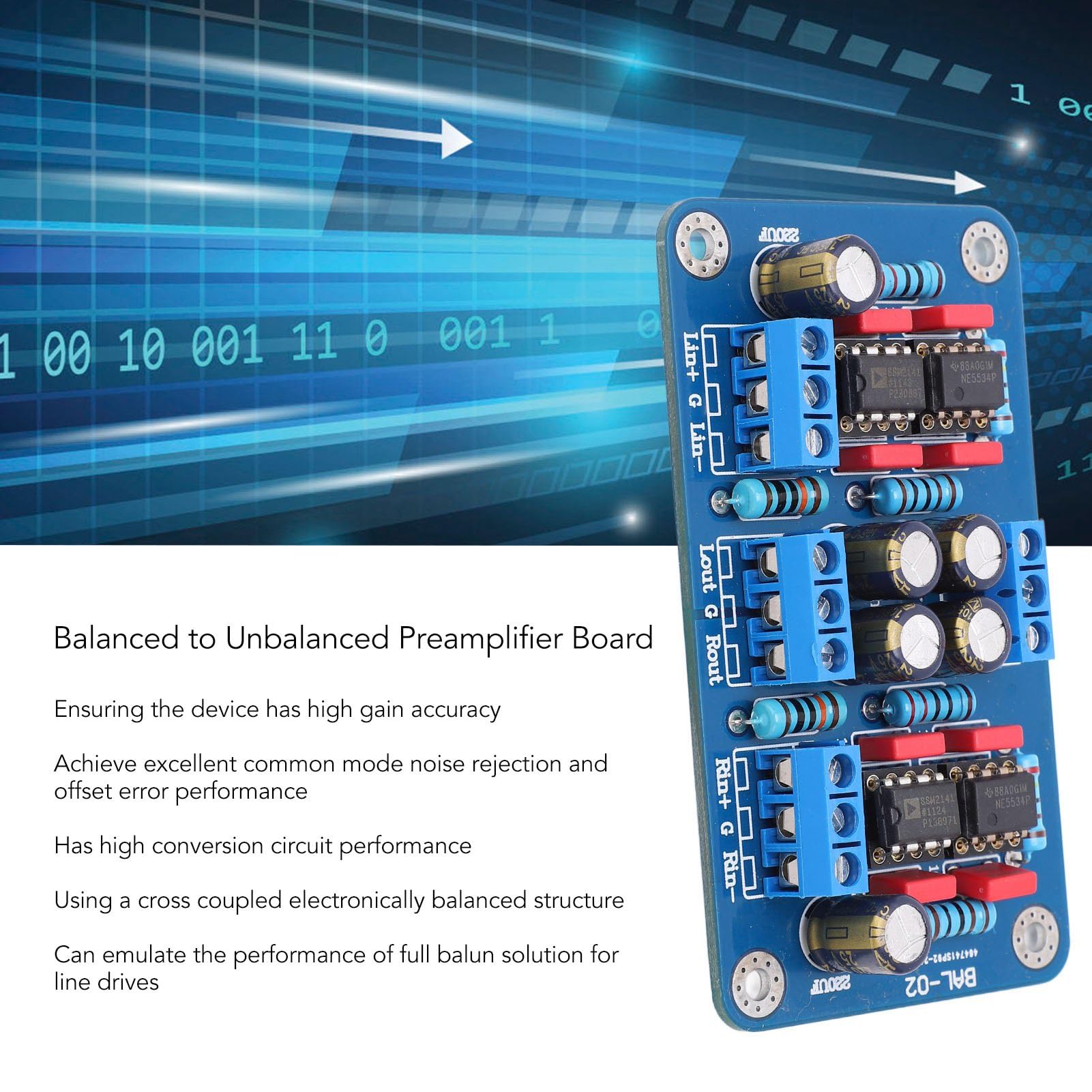 SSM2141 Symétrique Asymétrique Préamplificateur Carte