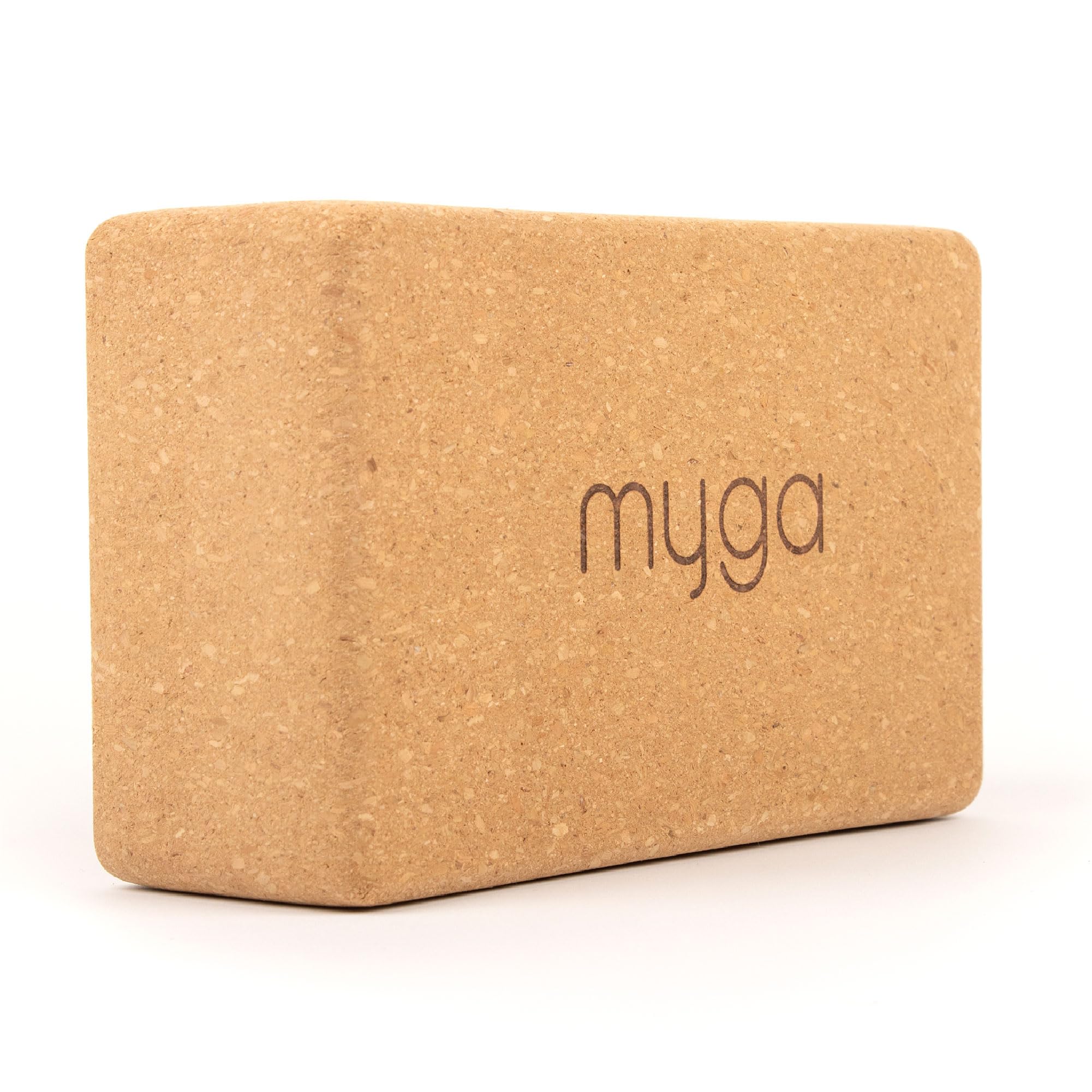 Myga Cork Yoga Blocks Set of 2 โ High-Density Natural Cork Yoga Bricks with Non-Slip Grip โ Eco-Friendly Yoga & Pilates Equipment for Balance, Flexibility, Stretching & Support | 23 x 14 x 7.5cm (2)