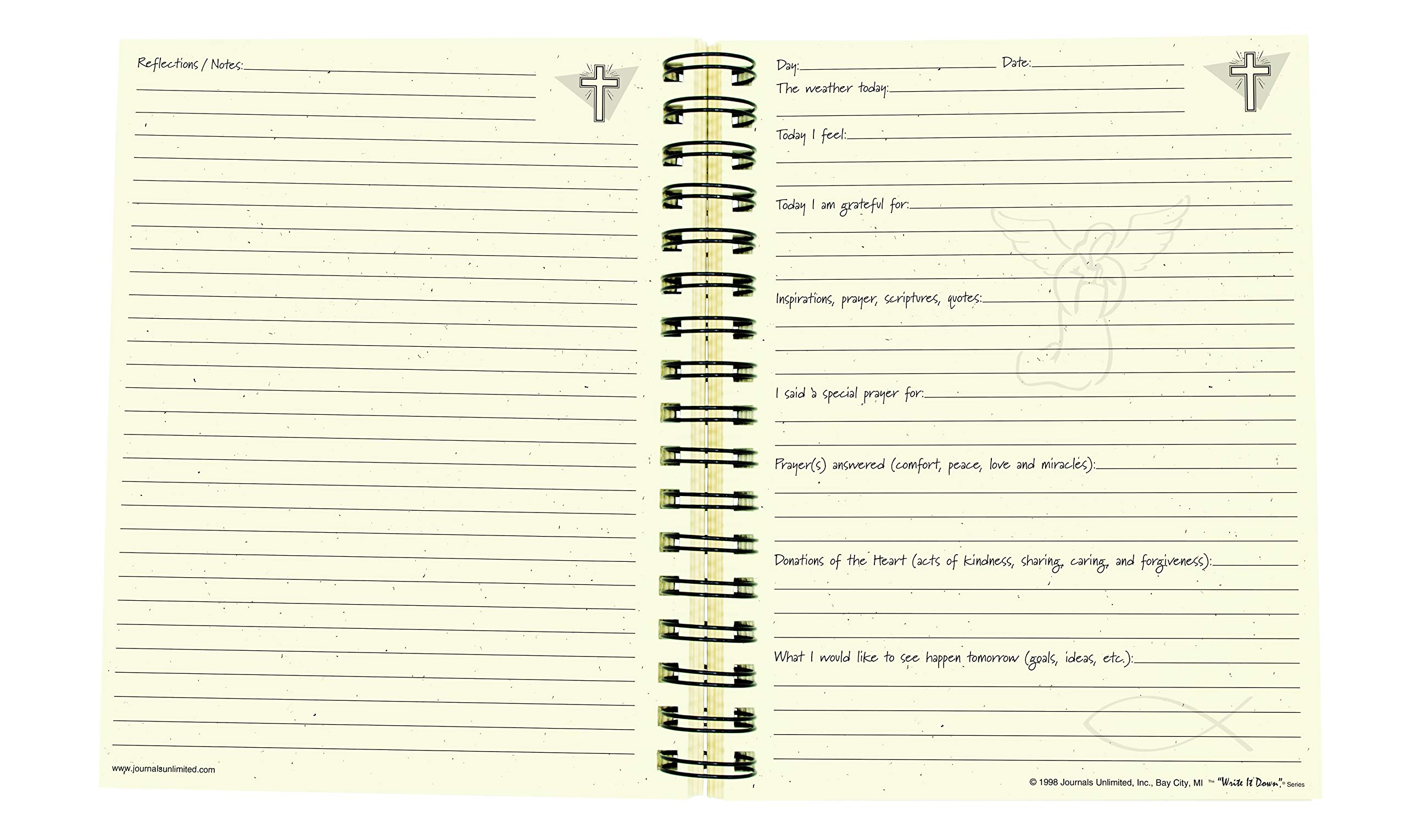 Write it Down Series by Journals Unlimited, Guided Journal, Daily Devotions, A Prayer Journal, Full-Size 7.5"x 9", Kraft Hard Cover, Made in USA - Image 6