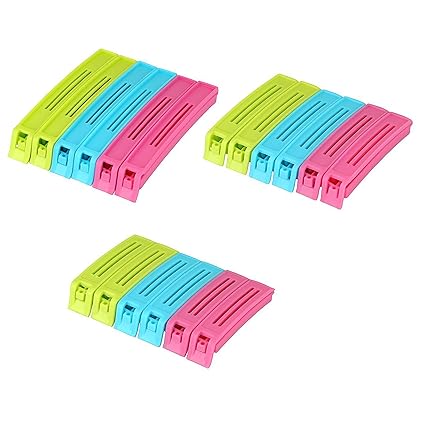 Primelife Plastic Bag Sealer Clip Set of 18Pcs, Multicolour