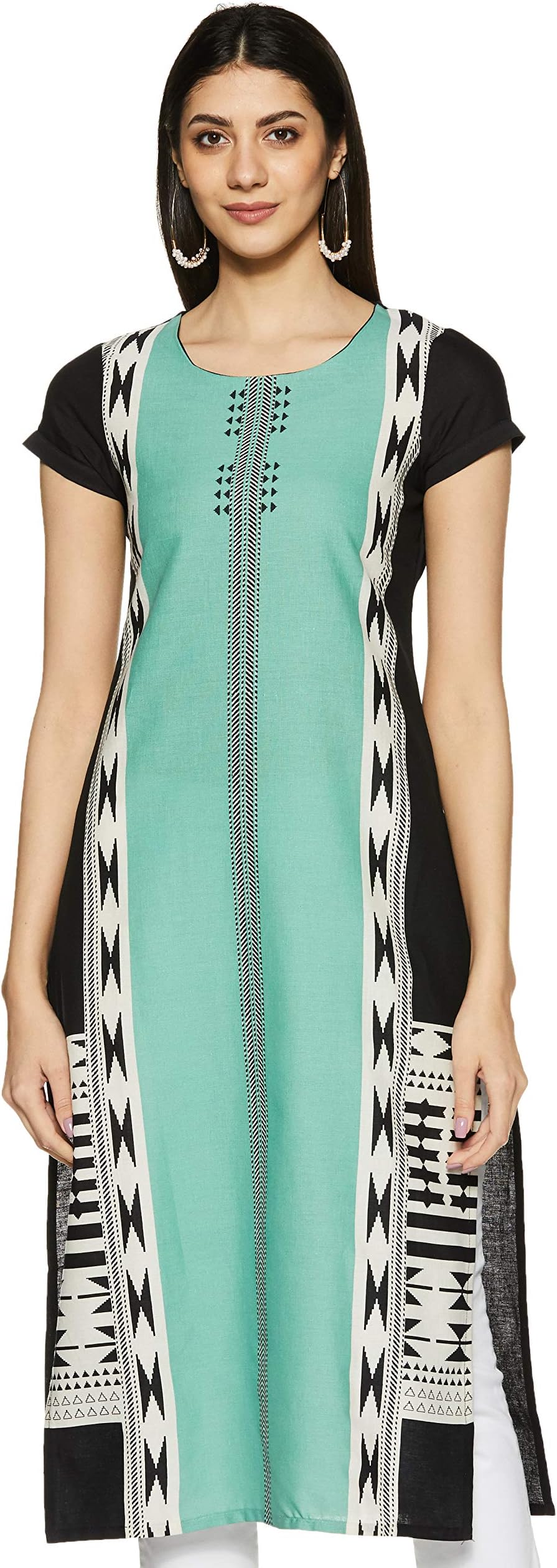 W for Woman Women's Cotton Straight Fit Straight Kurta
