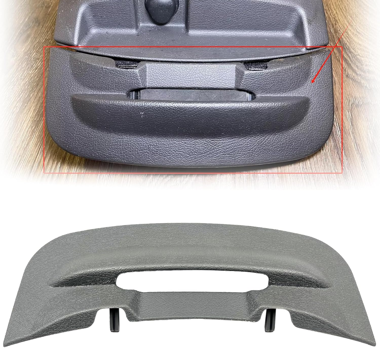 Car Cup Holder Drawer Cover Fit for 2005-2011 Ford Crown Victoria Mercury Grand Marquess Lincoln Town OEM (Grey)