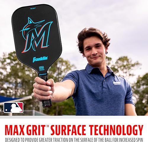 Miniatura 4 de Franklin Sports Palas de pickleball del equipo de la MLB  Palas de pickleball oficiales del equipo de la MLB  Palas de pickleball aprobadas por USAP