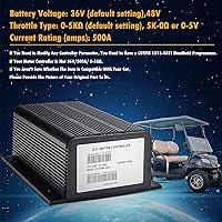 Vista 2 de Controlador Curtis 1205-117 36V 400A 0-5KΩ Curtis y 1204-1205 36V 500A 0-5KΩ Compatible con Curtis 1204 1205 36V EZGO Golf Cart Controlador