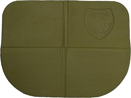 El cojín térmico plegable Hubertus para asiento de caza y tiempo libre, en color verde, está fabricado en goma EVA y ofrece protección contra la humedad y el frío. Con dimensiones de 39 x 30 x 1 cm desplegado y 20 x 15 x 3 cm plegado, se adapta a cualquier silla de estadio y es fácil de transportar en un bolsillo de la chaqueta.