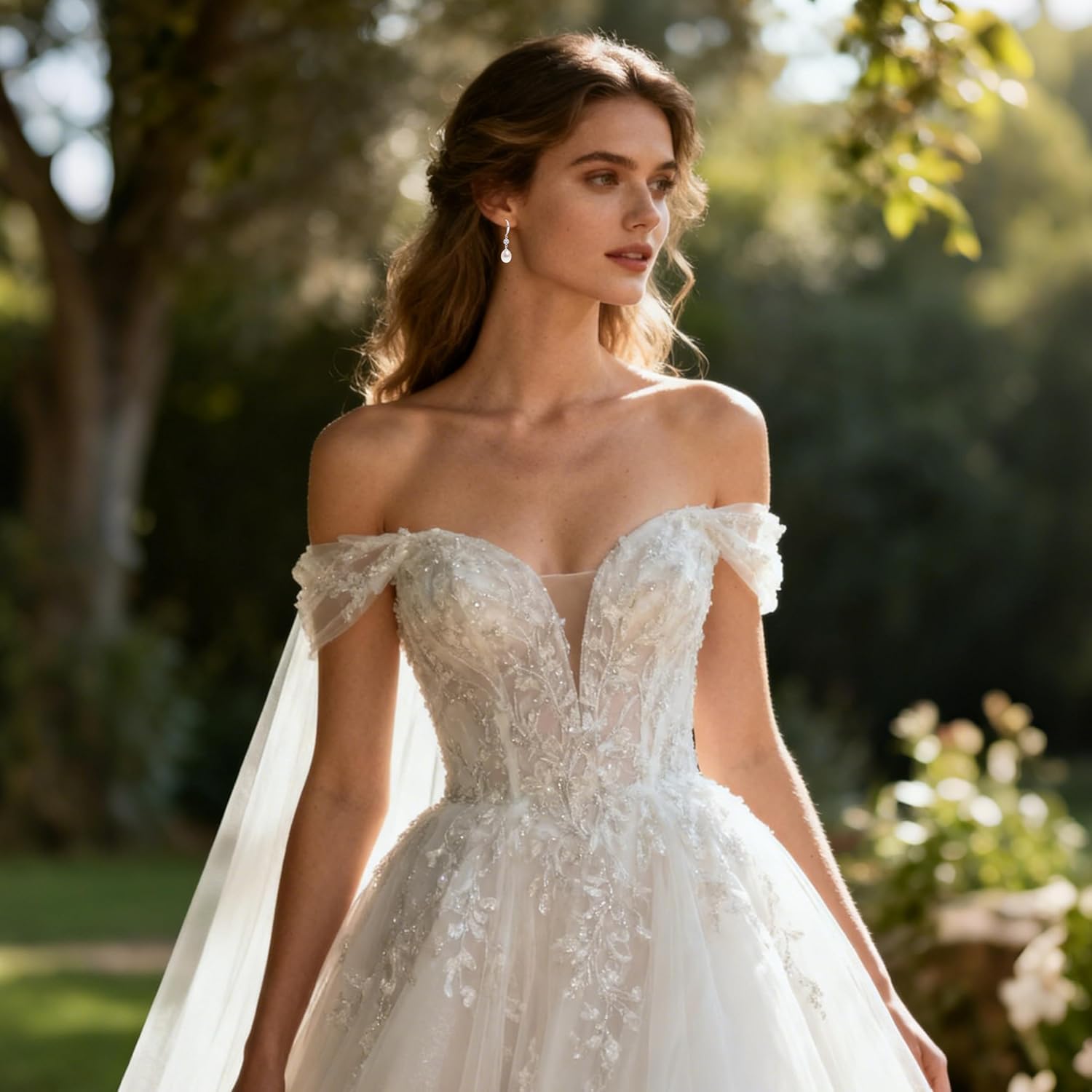 Pearl Drop Earrings for Women, Gold Plated & 925 Sterling Silver, Pink & White Dangle Earrings, Dainty Cute Elegant Bridal Wedding Gift for Her - Image 6