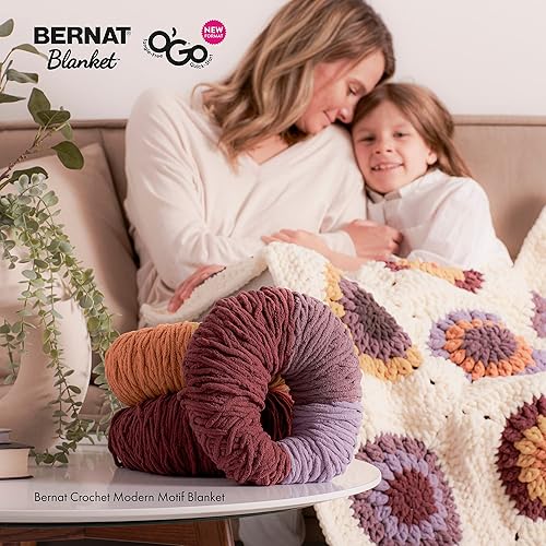 Miniatura 5 de Bernat Blanket O'Go - Ovillo de lana Art Nouveau  Paquete de 2 unidades de 10.5 onzas  Poliéster  6 súper voluminosos  220 yardas  Tejidoganchillo