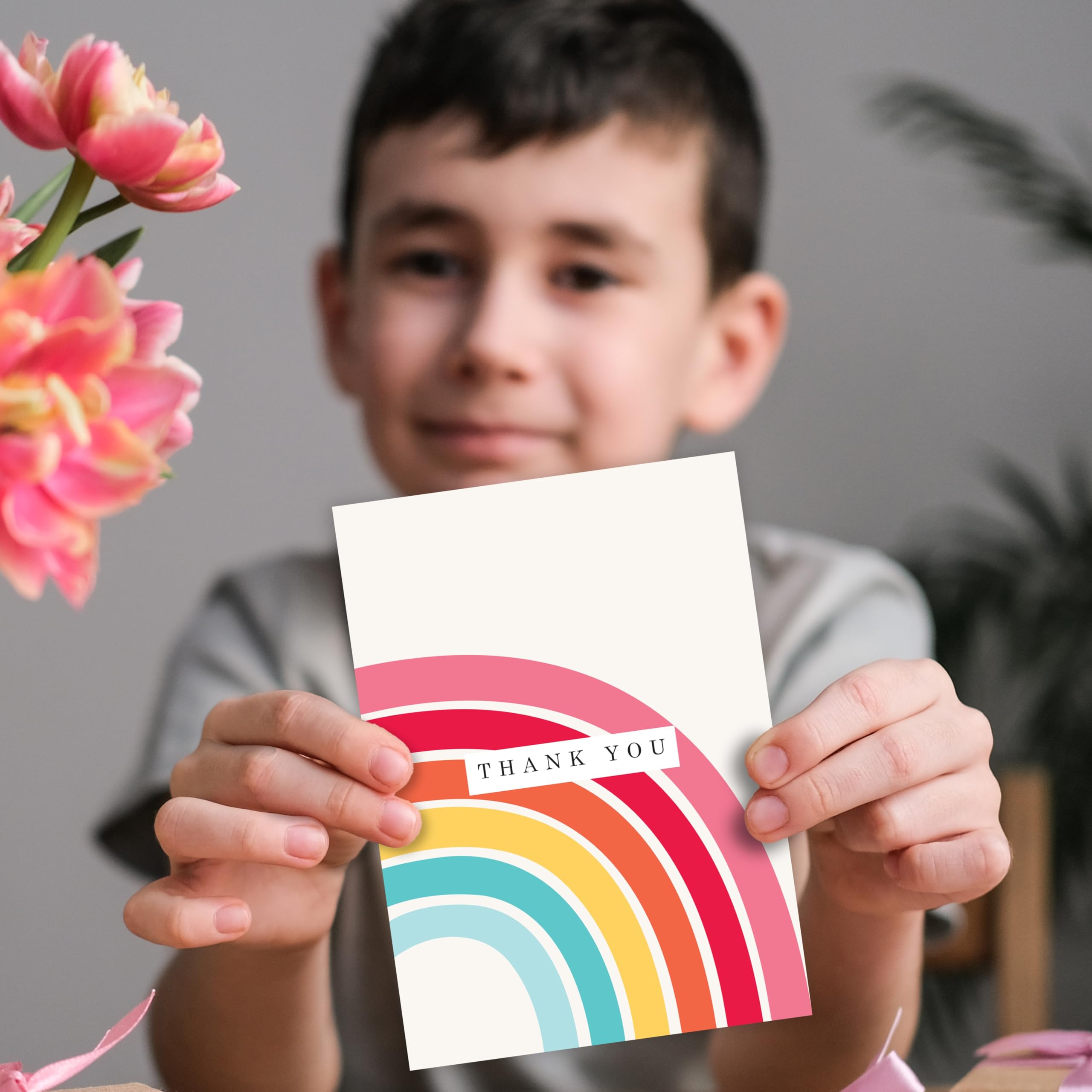 Giftinghouse Confezione multipla di 12 biglietti di ringraziamento con buste, appunti e regali di Natale, completamente riciclabili ed ecologici (12 carte