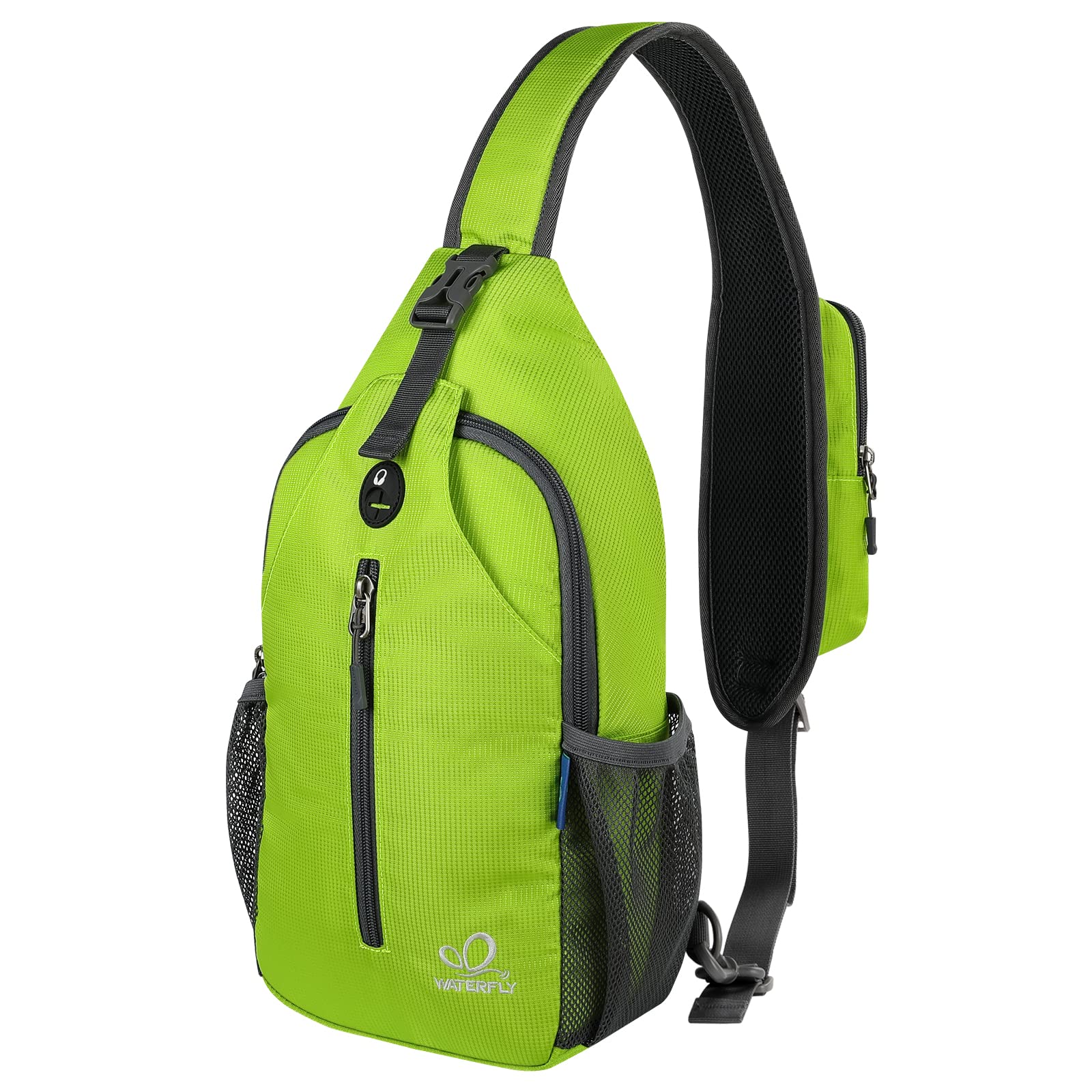 WATERFLY Crossbody Sling Backpack Sling Bag Travel Hiking Daypack