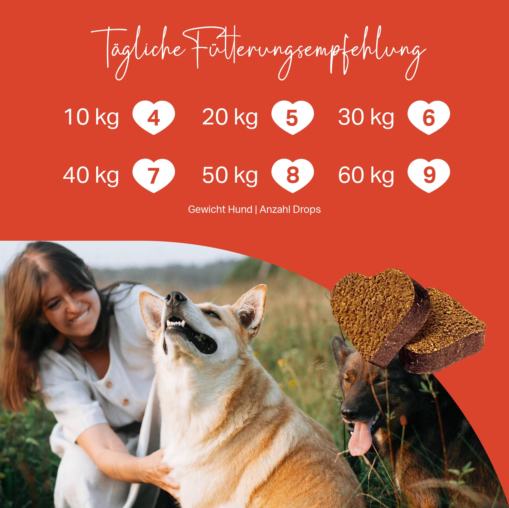 MEDIDOG Zeggi Weggi Premium Drops für Hunde – 400 g – mit Schwarzkümmelöl, Zistrose, Kokosöl, Lammprotein – Hypoallergen – Ideal für die Saison