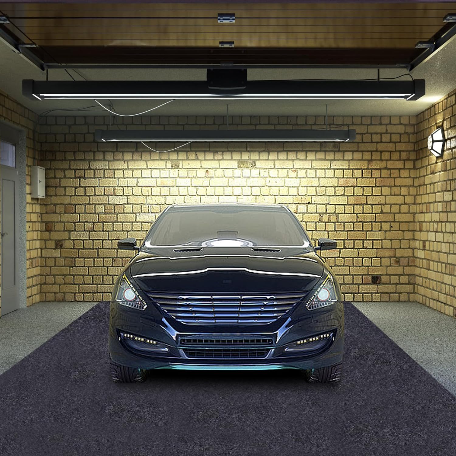 17X7.4 Feet Garage Floor Mat for Under Car, Premium Oil Spill Protection, Absorbent Mat Protects Floor from Spills, Drips, Splashes and Stains, Reusable/Sturdy