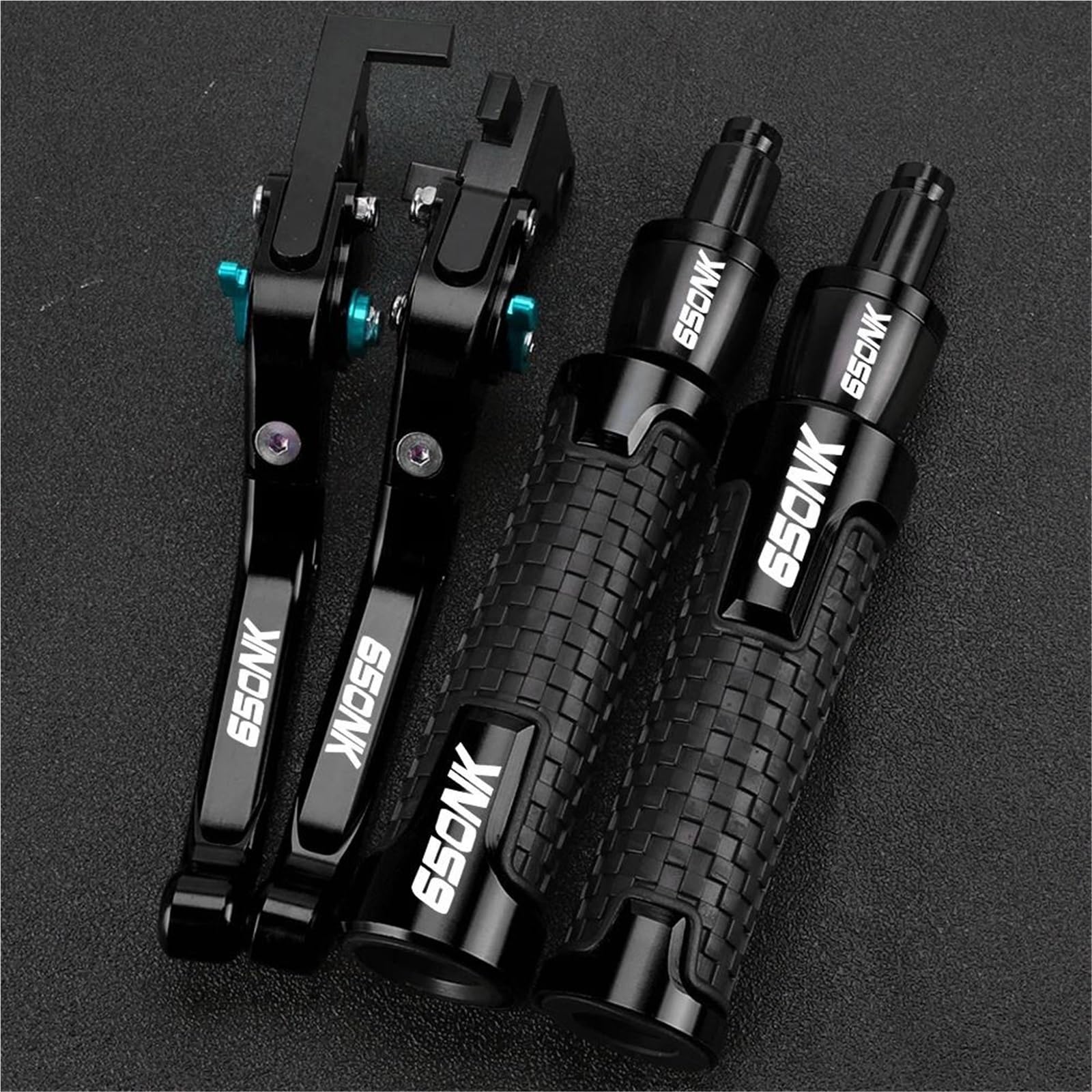 Gquikgw Black2 Replace Motorcycle Adjustable Extendable Folding Brake Clutch Levers Handle Grip Grips Ends For Cfmoto 650Nk 650 Nk 2020-2024
