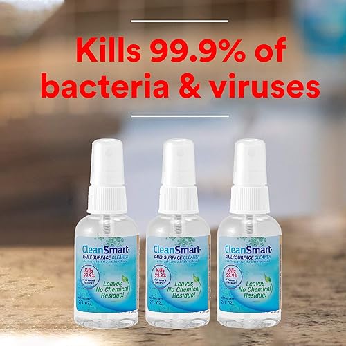 Miniatura 12 de CleanSmart Limpiador diario de superficies y desinfectante seguro para mascotas, mata el 99.9% de los virus, bacterias, botella de 23 onzas