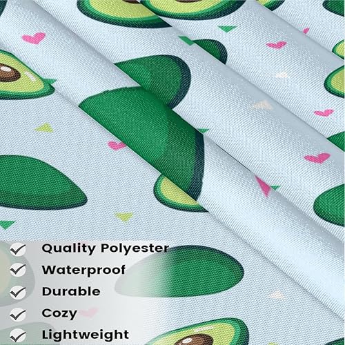 Miniatura 3 de Paquete de 3 delantales con estampado de aguacate de dibujos animados con 3 bolsillos, impermeables, delantales de media cintura para mujer, para