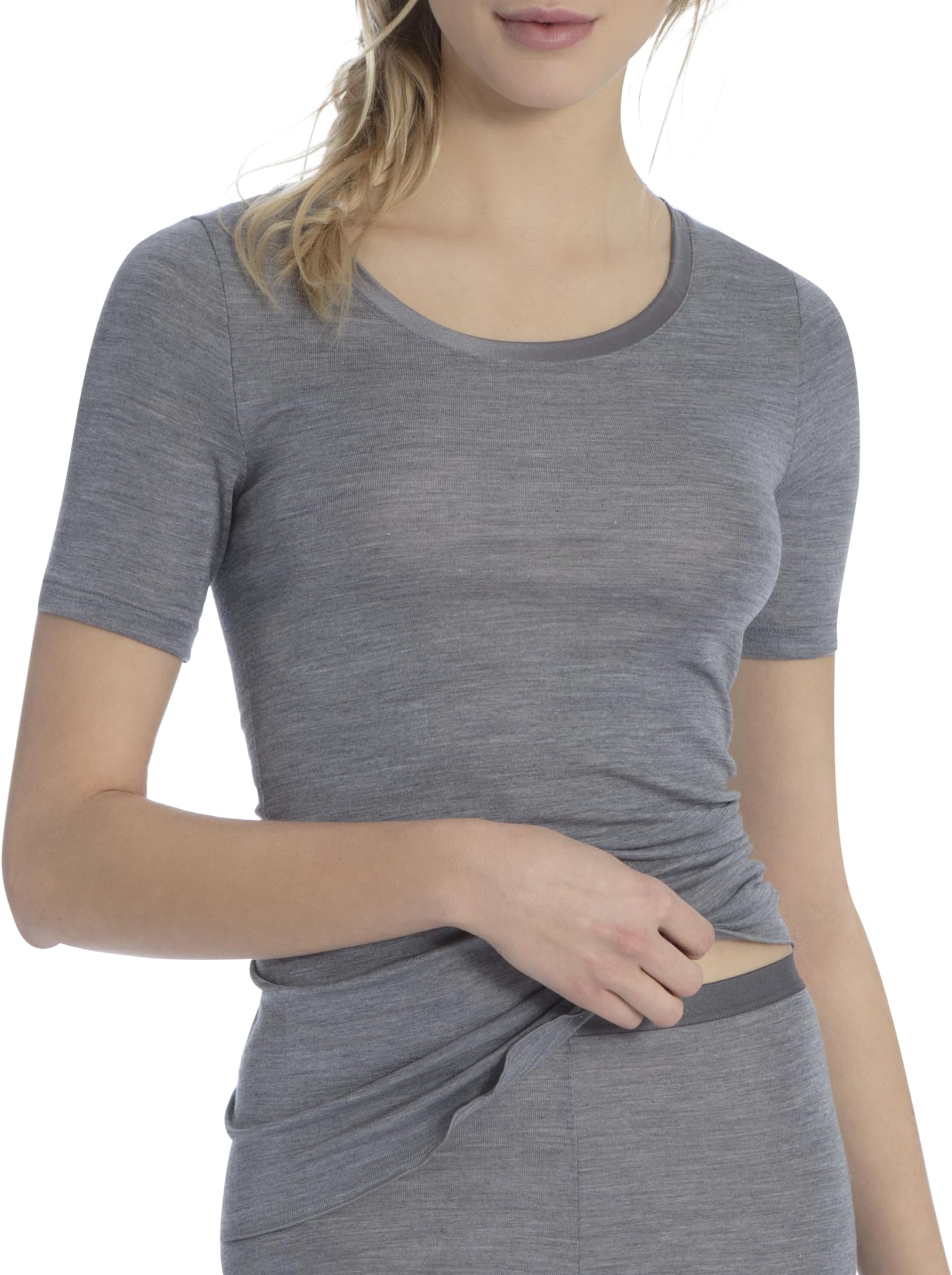 Calida Women's True Confidence Damen Top Kurzarm Undershirt, White (Cream White 892), XS
