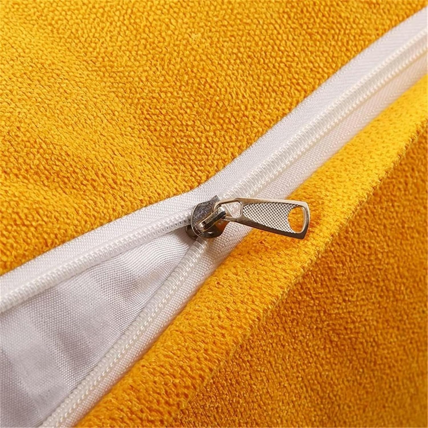 Wzglod Triangular Headboard Pillow, Headboard Wedge Rest Reading Pillow Bedrest Throw Pillows Large Bolster Headboard Back Support Lumbar Cushion with Removable Cover-, 80*20*50cm, Yellow