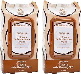 Global Beauty Care Hydrating Makeup Remover Wipes - Facial Cleansing Wipes, 120 ct