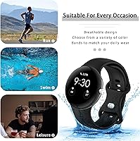 Vista 21 de Band Compatible with Google Pixel Watch 1/2/3/4 (41mm), Soft Silicone Sport Replacement Straps Bracelet for Google Pixel Watch 41mm