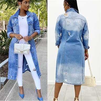 Maxi Denim Jean Coat 